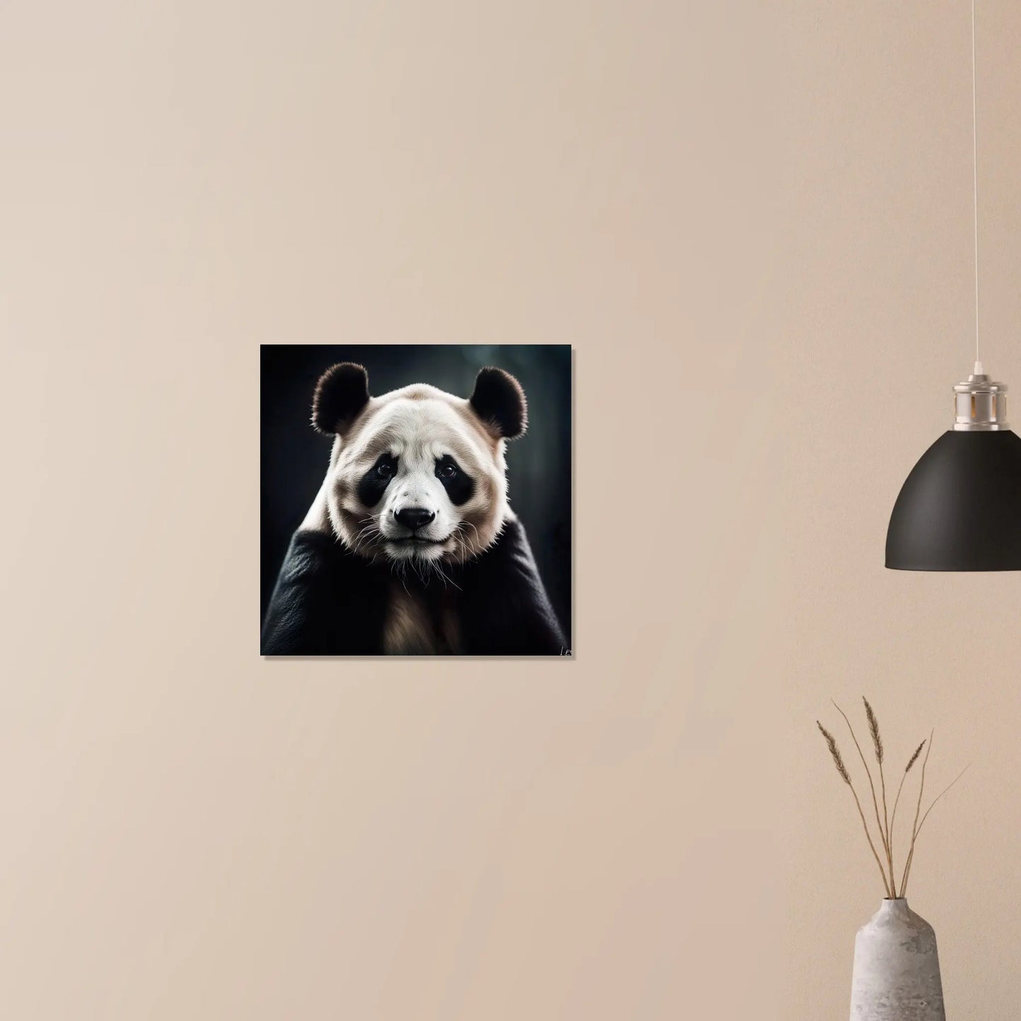 Moderner Forex-Druck - Pandabär - Foto Stil, KI-Kunst RolConArt