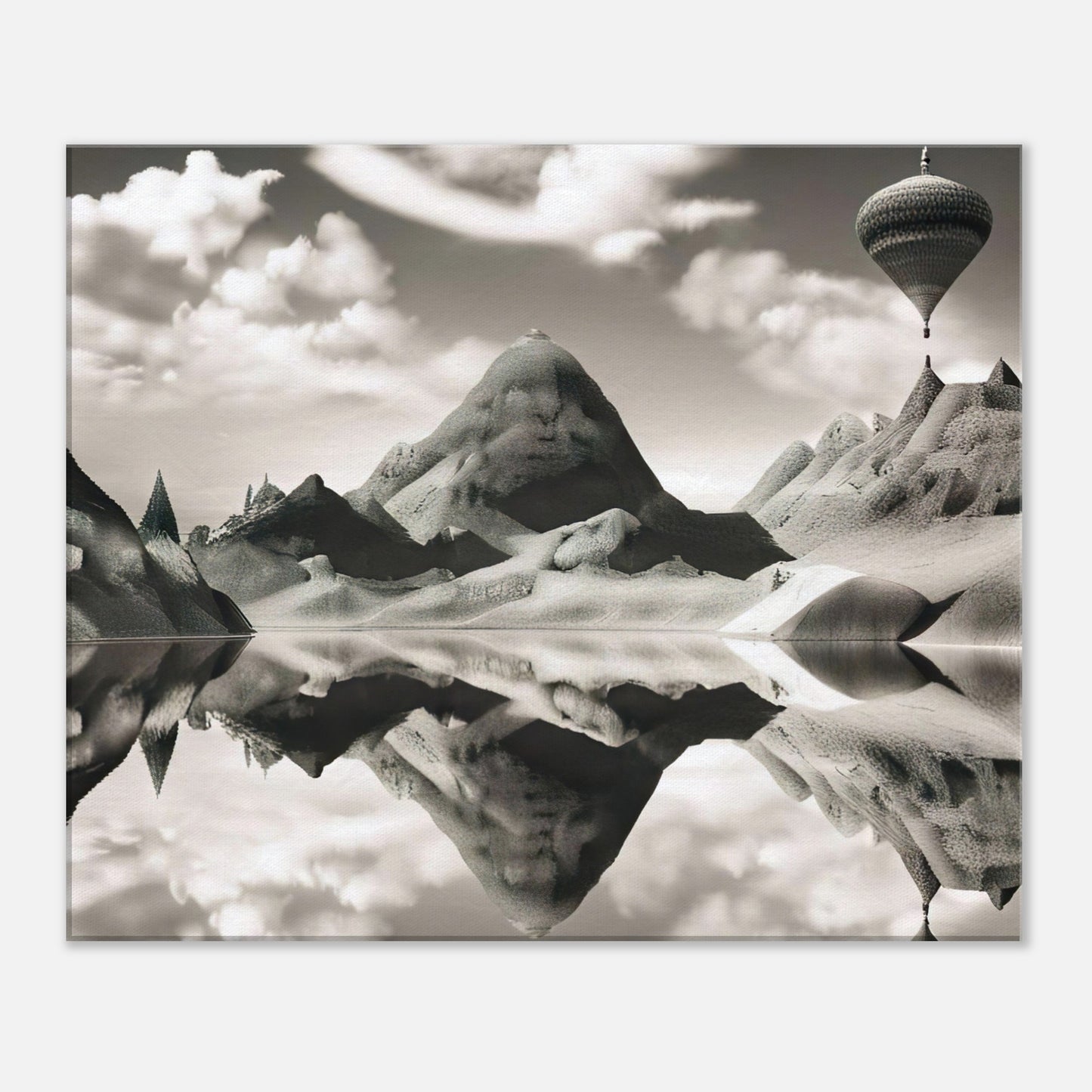 Leinwandbild - Surreale Landschaft - Digitaler Stil, KI-Kunst - RolConArt, Surreale Landschaften, 50x60-cm-20x24