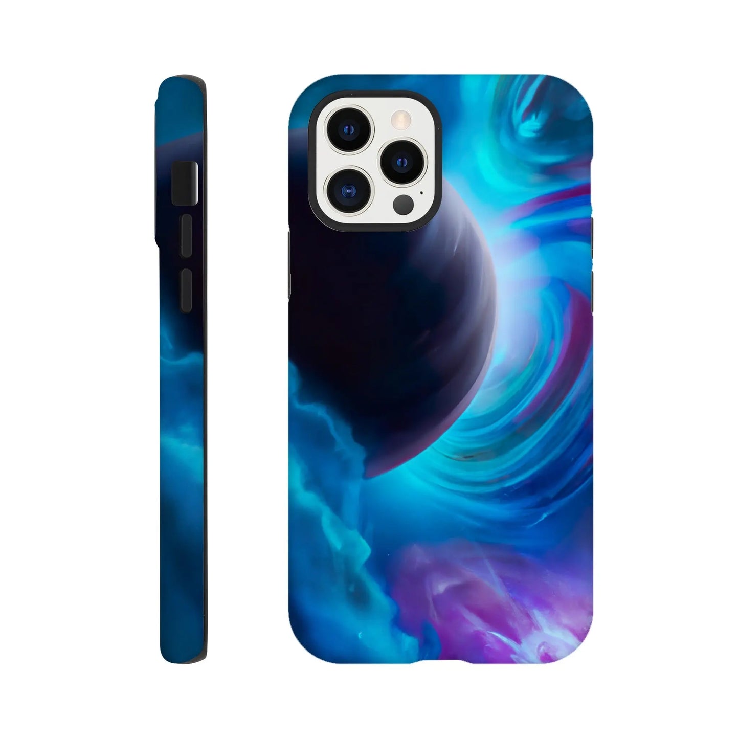 Smartphone-Hülle "Hart" - Weltraum - Malerischer Stil, KI-Kunst RolConArt, Sci-Fi, iPhone-12-Pro