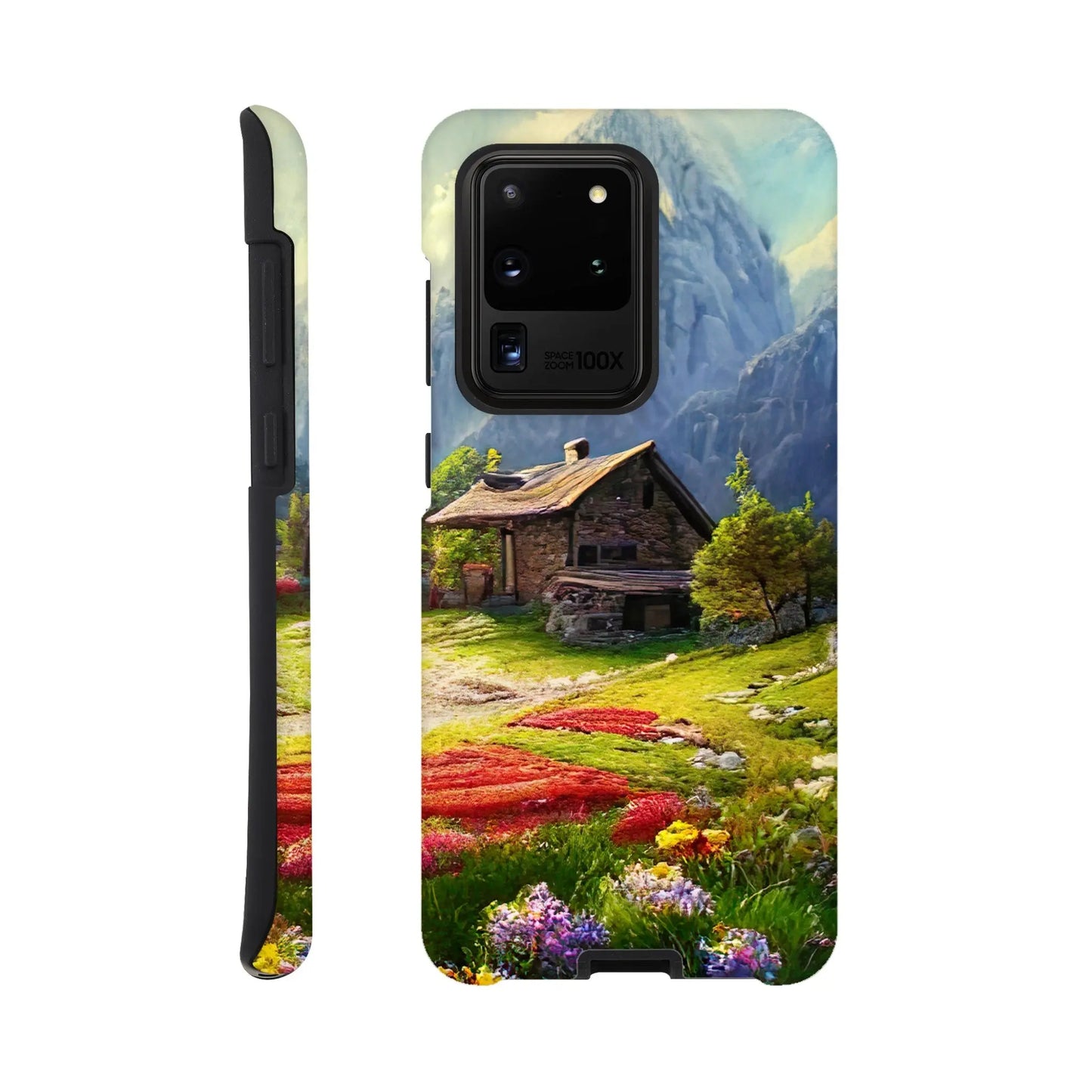 Smartphone-Hülle "Hart" - Berglandschaft - Malerischer Stil, KI-Kunst RolConArt, Landschaften, Galaxy-S20-Ultra