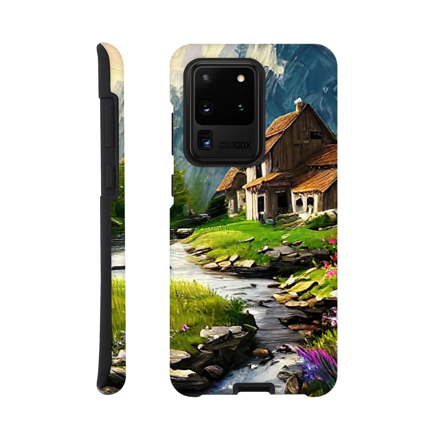 Smartphone-Hülle "Hart" - Berglandschaft - Malerischer Stil, KI-Kunst RolConArt, Landschaften, Galaxy-S20-Ultra