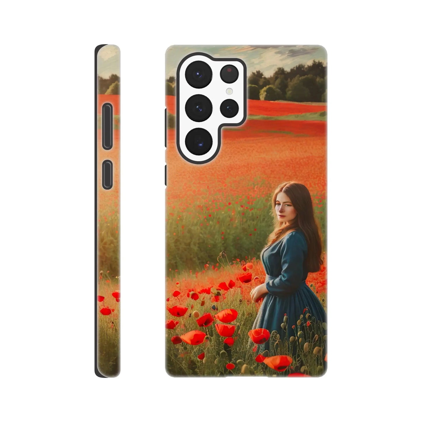 Smartphone-Hülle "Hart" - Blütezeit - Malerischer Stil, KI-Kunst RolConArt, Landschaften, Galaxy-S22-Ultra