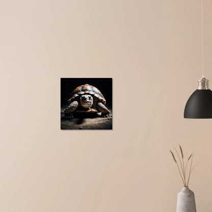 Moderner Forex-Druck - Schildkröte - Foto Stil, KI-Kunst RolConArt