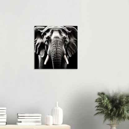 Aluminiumdruck - Elefant - Foto Stil, KI-Kunst RolConArt