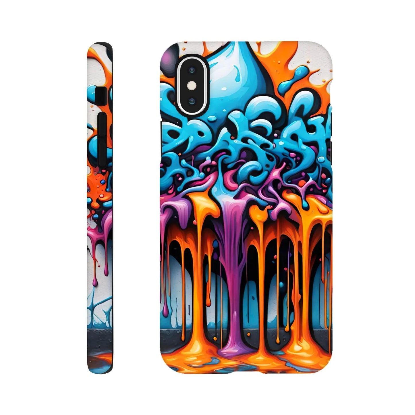 Smartphone-Hülle "Hart" - 3D Graffiti - Splash Art Stil, KI-Kunst RolConArt, Splash Art, iPhone-XS