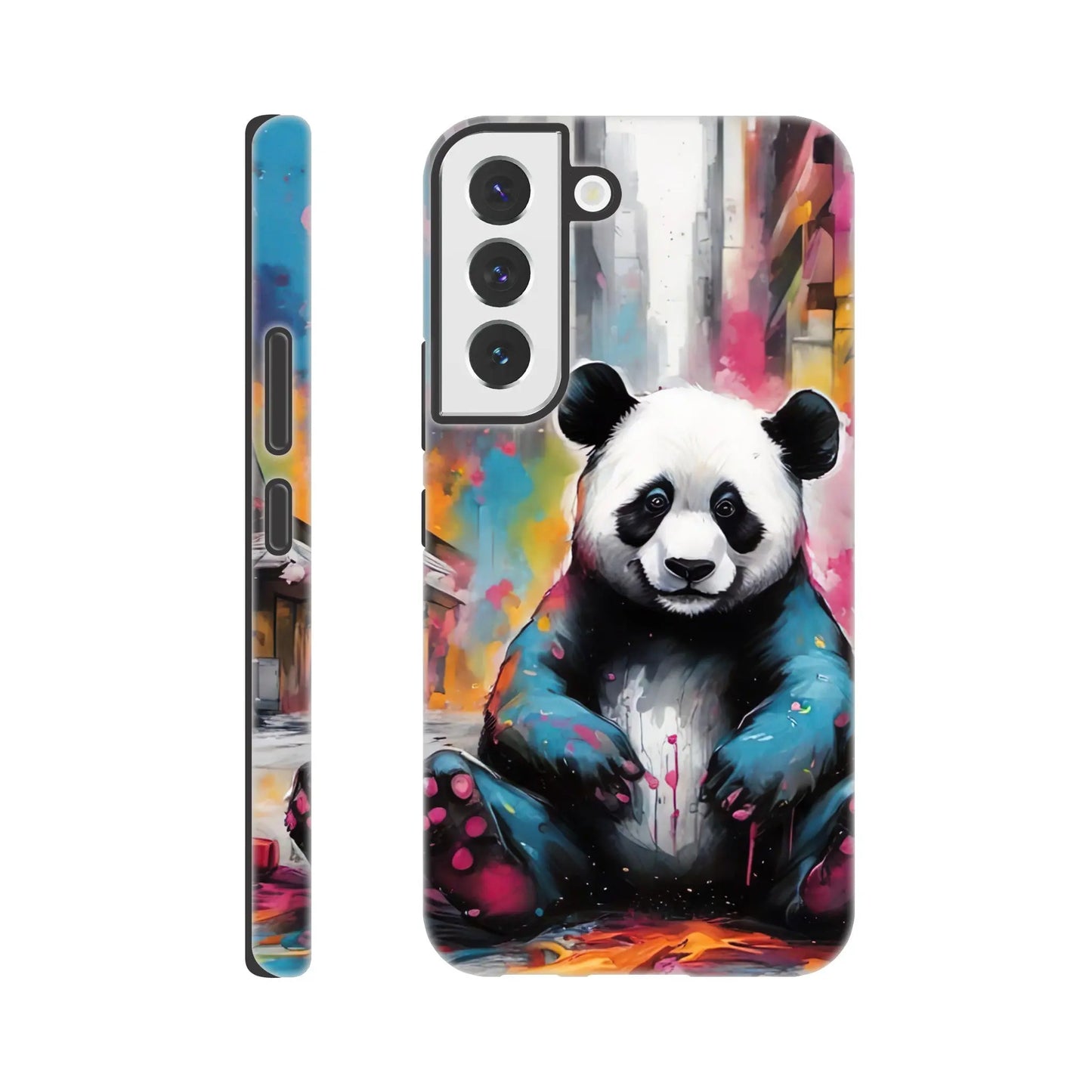 Smartphone-Hülle "Hart" - Pandabär - Splash Art Stil, KI-Kunst RolConArt, Splash Art - Tiere, Galaxy-S22