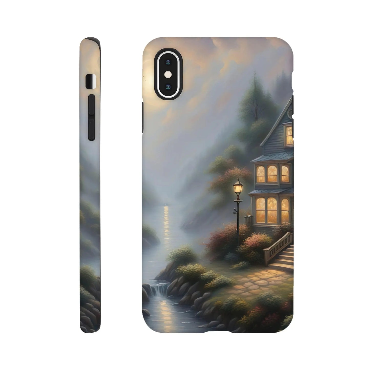 Smartphone-Hülle "Hart" - Traumlandschaft - Digitaler Stil, KI-Kunst RolConArt, Surreale Landschaften, iPhone-XS-Max