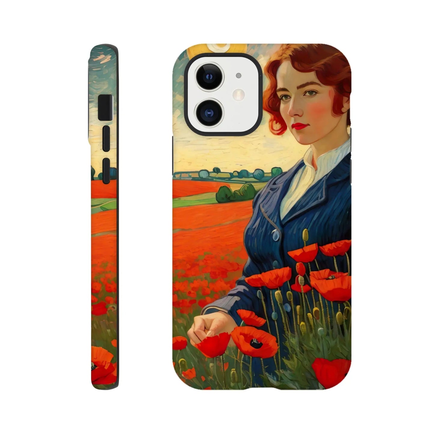 Smartphone-Hülle "Hart" - Blütezeit - Malerischer Stil, KI-Kunst RolConArt, Landschaften, iPhone-12