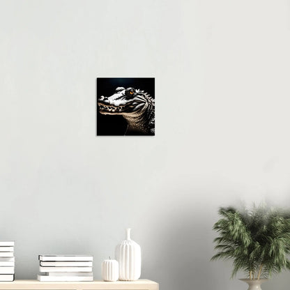 Aluminiumdruck - Krokodil - Foto Stil, KI-Kunst RolConArt