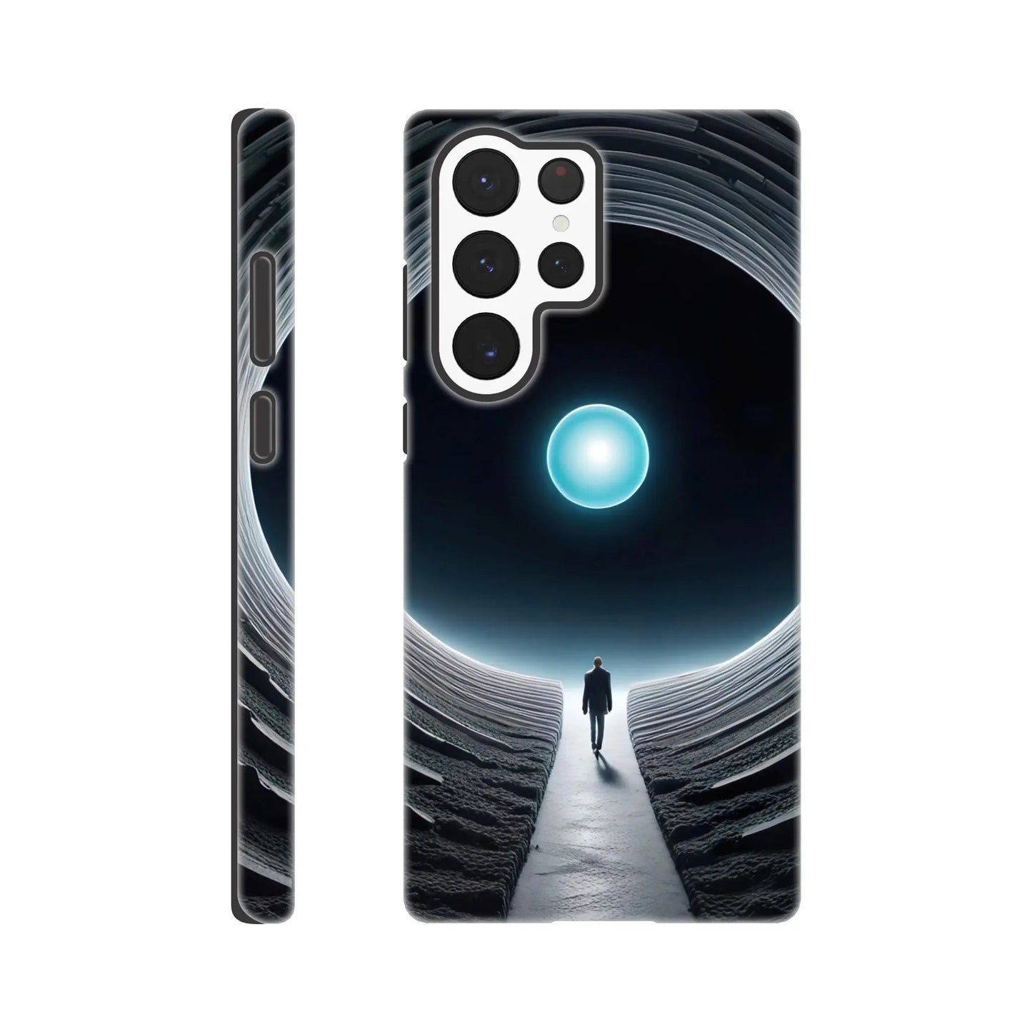 Smartphone-Hülle "Hart" - Weitblick - Digitaler Stil, KI-Kunst RolConArt, Sci-Fi, Galaxy-S22-Ultra