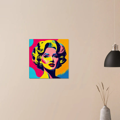 Leinwandbild - Frauenporträt im Pop Art Stil, KI-Kunst - RolConArt, Pop Art - Porträts, 