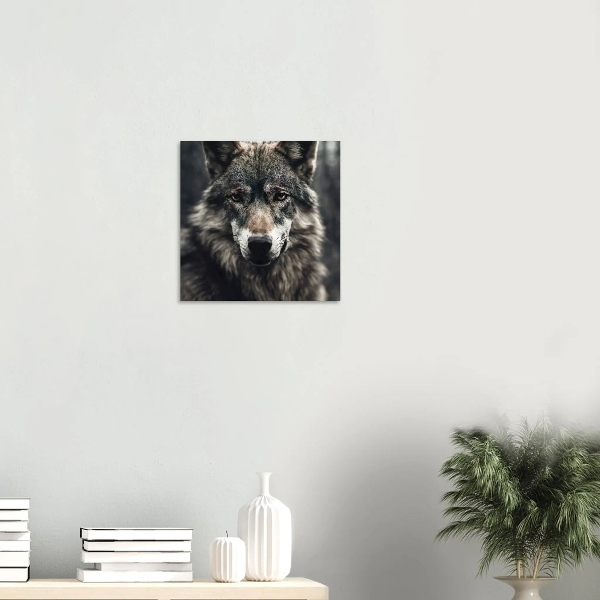 Moderner Forex-Druck - Wolf - Foto Stil, KI-Kunst RolConArt