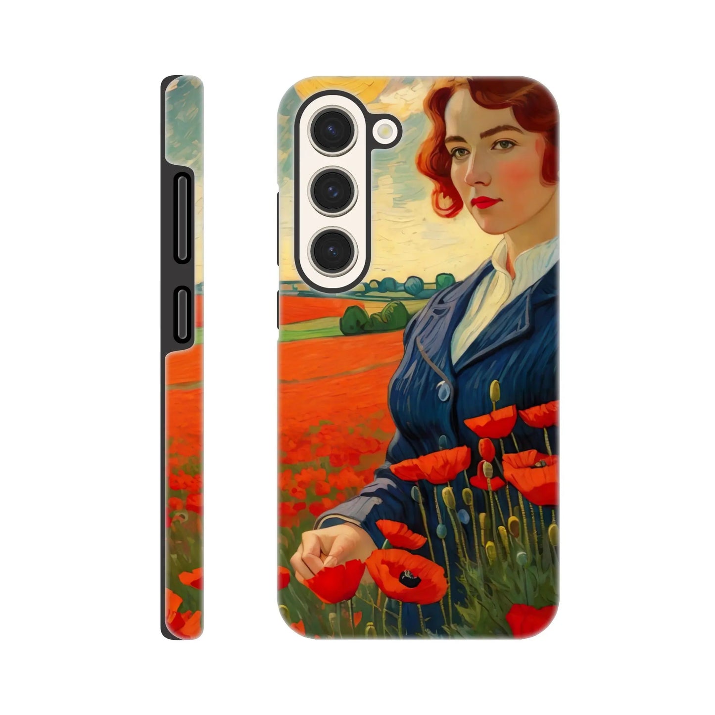 Smartphone-Hülle "Hart" - Blütezeit - Malerischer Stil, KI-Kunst RolConArt, Landschaften, Galaxy-S23