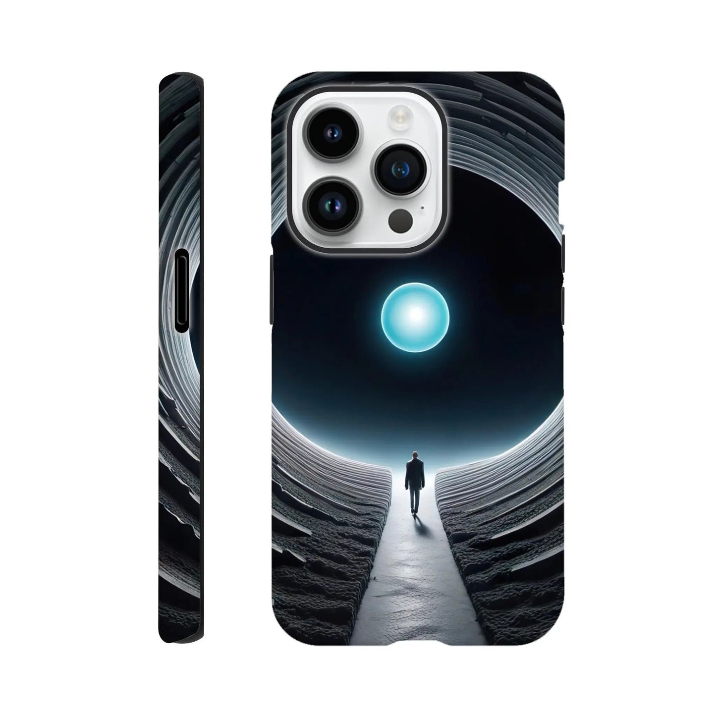 Smartphone-Hülle "Hart" - Weitblick - Digitaler Stil, KI-Kunst RolConArt, Sci-Fi, iPhone-14-Pro