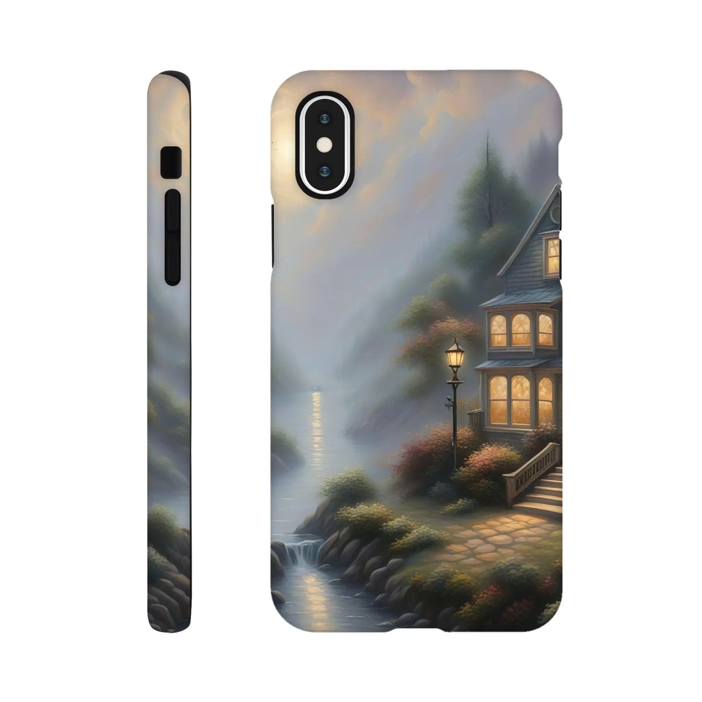 Smartphone-Hülle "Hart" - Traumlandschaft - Digitaler Stil, KI-Kunst RolConArt, Surreale Landschaften, iPhone-XS