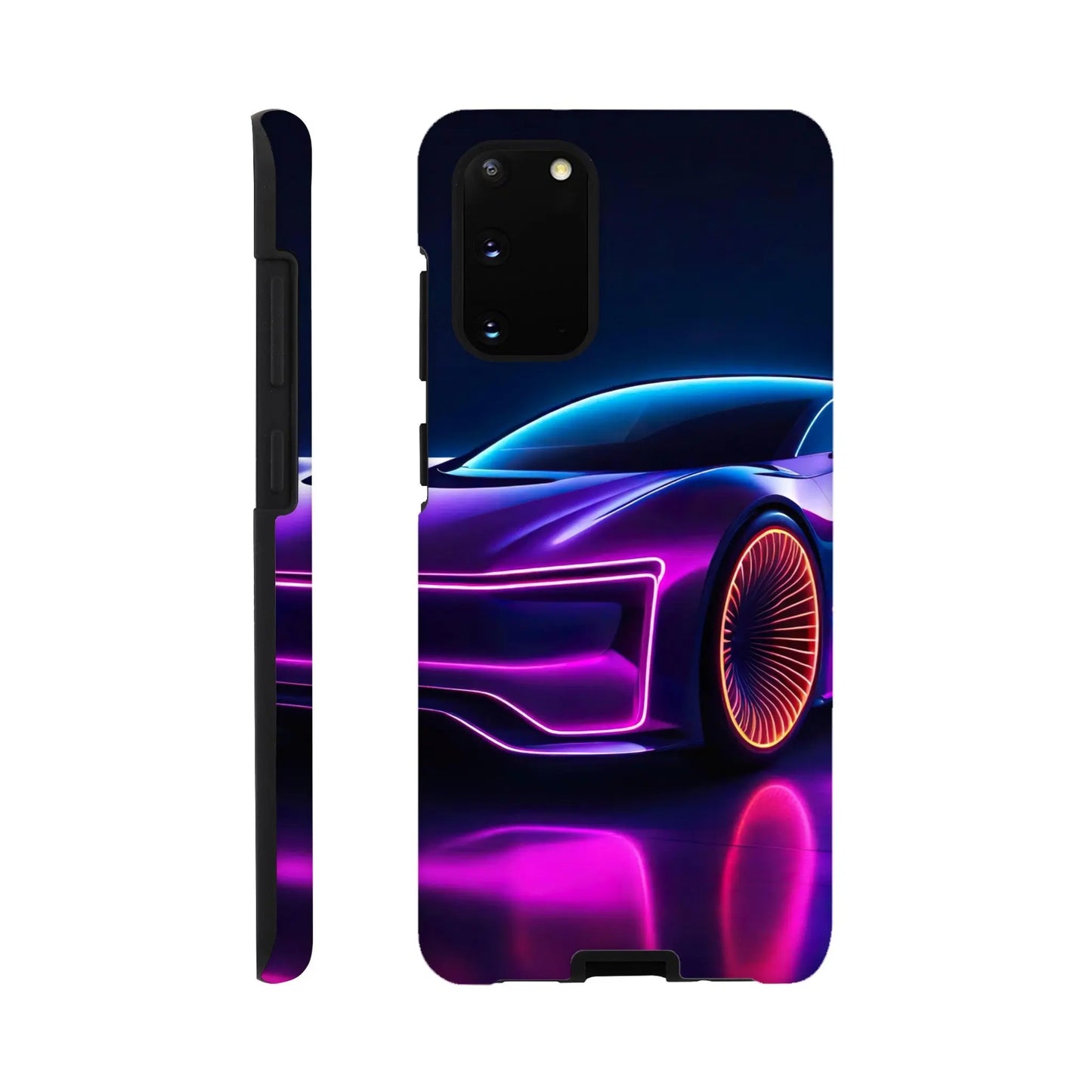 Smartphone-Hülle "Hart" - Futuristisches Auto - Neon Stil, KI-Kunst RolConArt, Neon, Galaxy-S20