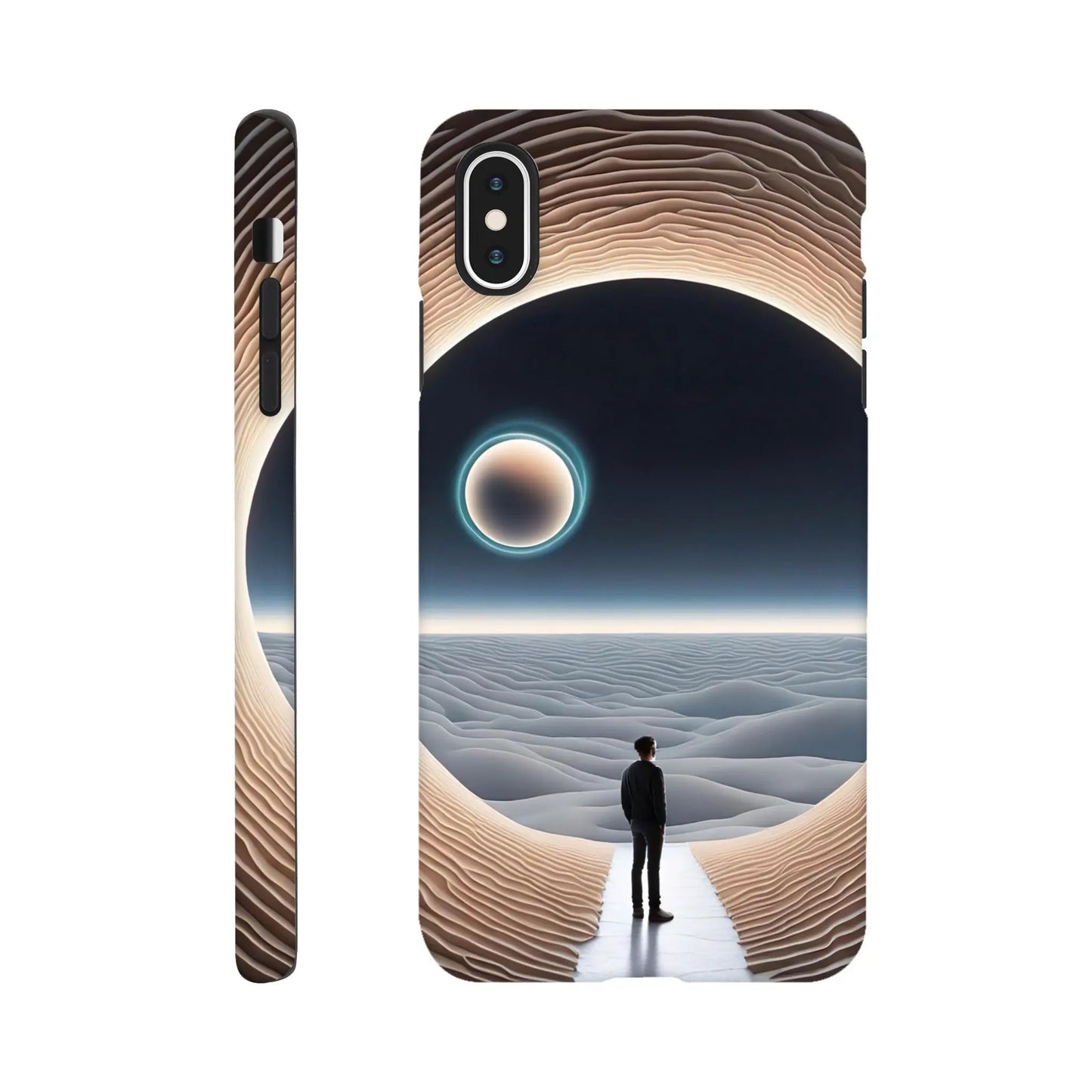 Smartphone-Hülle "Hart" - Weitblick - Digitaler Stil, KI-Kunst RolConArt, Sci-Fi, iPhone-XS-Max