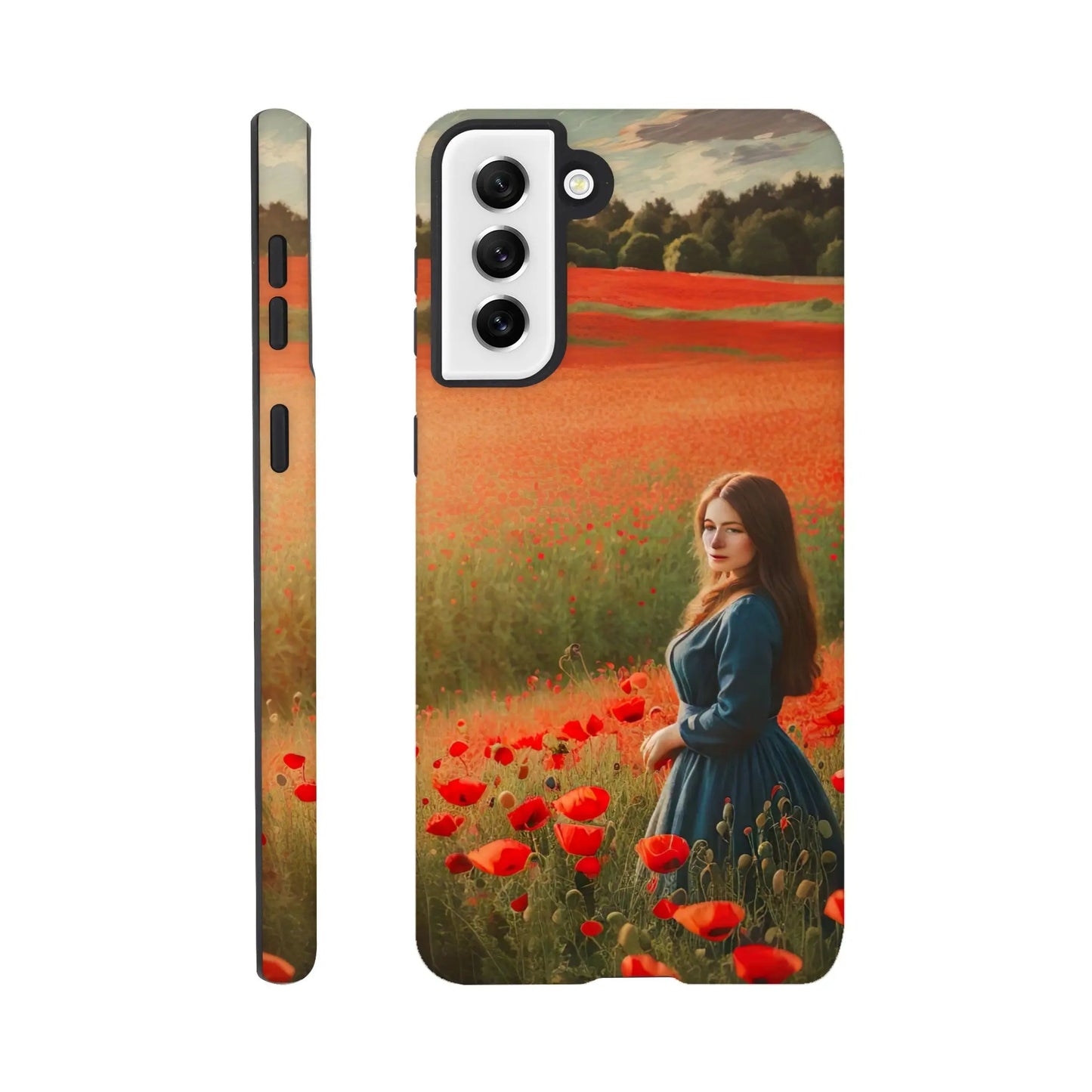 Smartphone-Hülle "Hart" - Blütezeit - Malerischer Stil, KI-Kunst RolConArt, Landschaften, Galaxy-S21-Plus