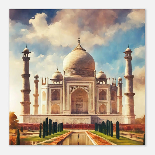 Aluminiumdruck - Taj Mahal - Digitaler Stil, KI-Kunst RolConArt