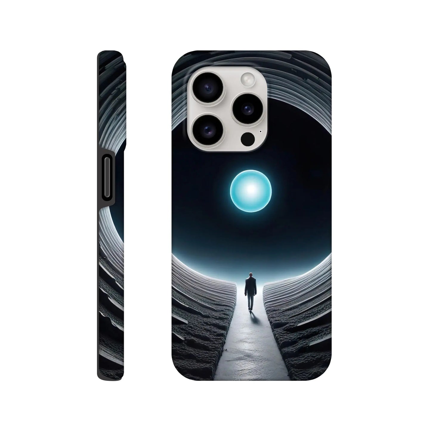 Smartphone-Hülle "Hart" - Weitblick - Digitaler Stil, KI-Kunst RolConArt, Sci-Fi, iPhone-15-Pro