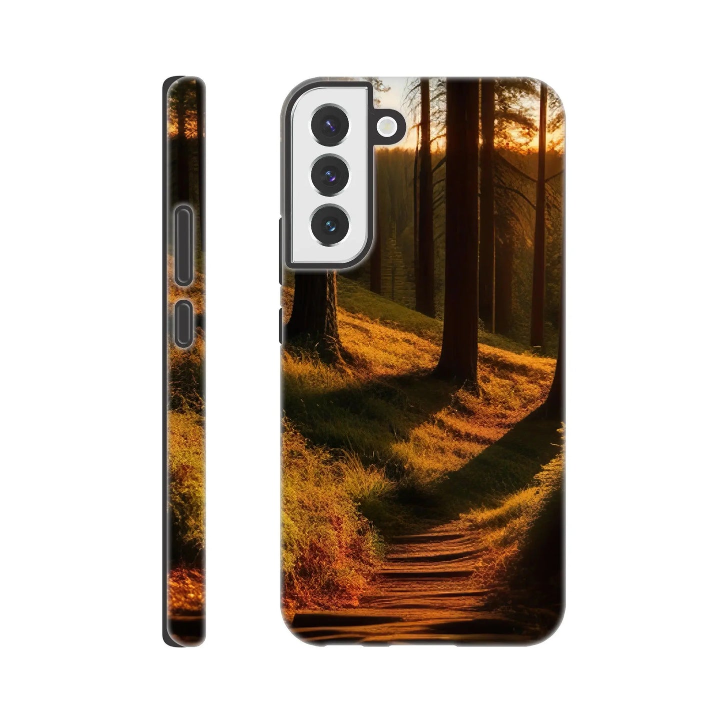 Smartphone-Hülle "Hart" - Waldlandschaft - Foto Stil, KI-Kunst RolConArt, Landschaften, Galaxy-S22-Plus