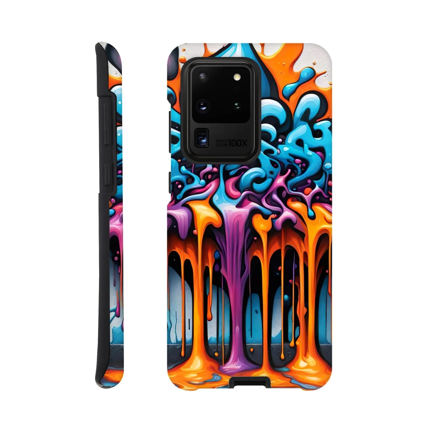 Smartphone-Hülle "Hart" - 3D Graffiti - Splash Art Stil, KI-Kunst RolConArt, Splash Art, Galaxy-S20-Ultra