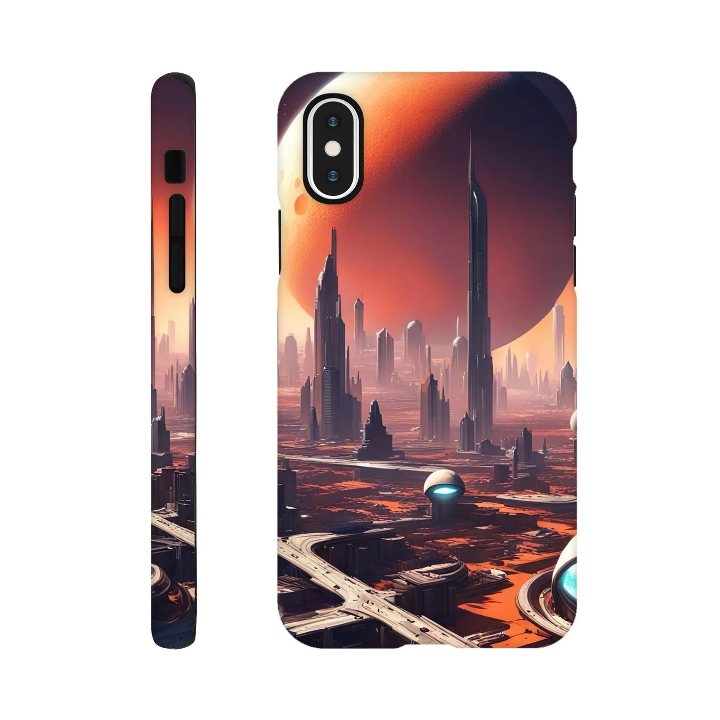 Smartphone-Hülle "Hart" - Andere Welt - Digitaler Stil, KI-Kunst RolConArt, Sci-Fi, iPhone-XS