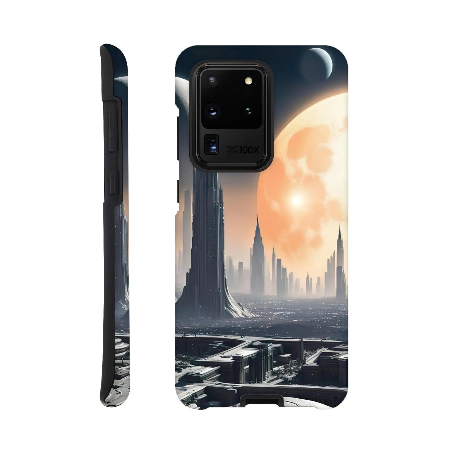 Smartphone-Hülle "Hart" - Andere Welt - Digitaler Stil, KI-Kunst RolConArt, Sci-Fi, Galaxy-S20-Ultra