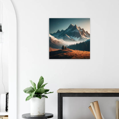 Moderner Forex-Druck - Berglandschaft - Foto Stil, KI-Kunst RolConArt