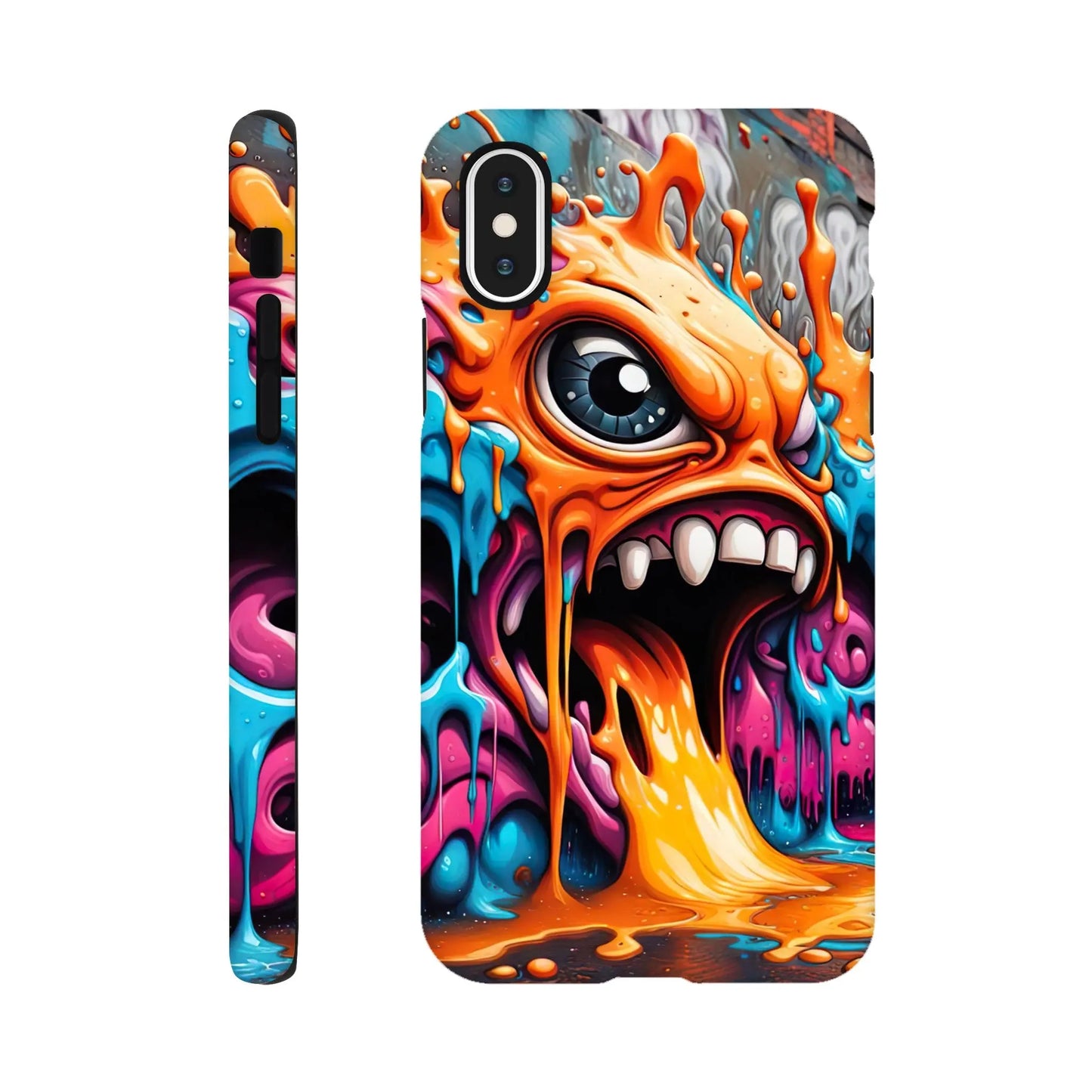 Smartphone-Hülle "Hart" - 3D Graffiti - Splash Art Stil, KI-Kunst RolConArt, Splash Art, iPhone-XS