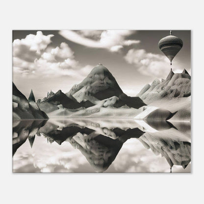 Leinwandbild - Surreale Landschaft - Digitaler Stil, KI-Kunst - RolConArt, Surreale Landschaften, 60x75-cm-24x30