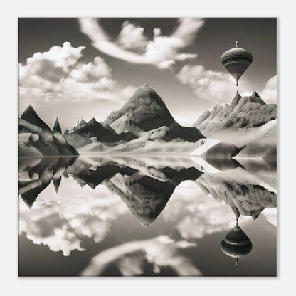 Leinwandbild - Surreale Landschaft - Digitaler Stil, KI-Kunst - RolConArt, Surreale Landschaften, 60x60-cm-24x24