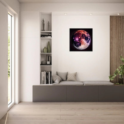 Gerahmtes Premium-Poster - Kosmische Pracht - 3D-Stil, KI-Kunst, Sci-Fi,  - RolConArt