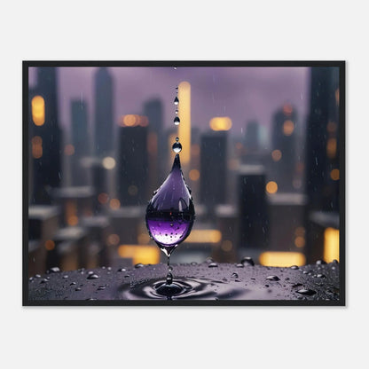 Gerahmtes Premium-Poster - Moment der Ruhe - 3D-Stil, KI-Kunst, Kreative Vielfalt, 45x60-cm-18x24-Schwarzer-Rahmen - RolConArt