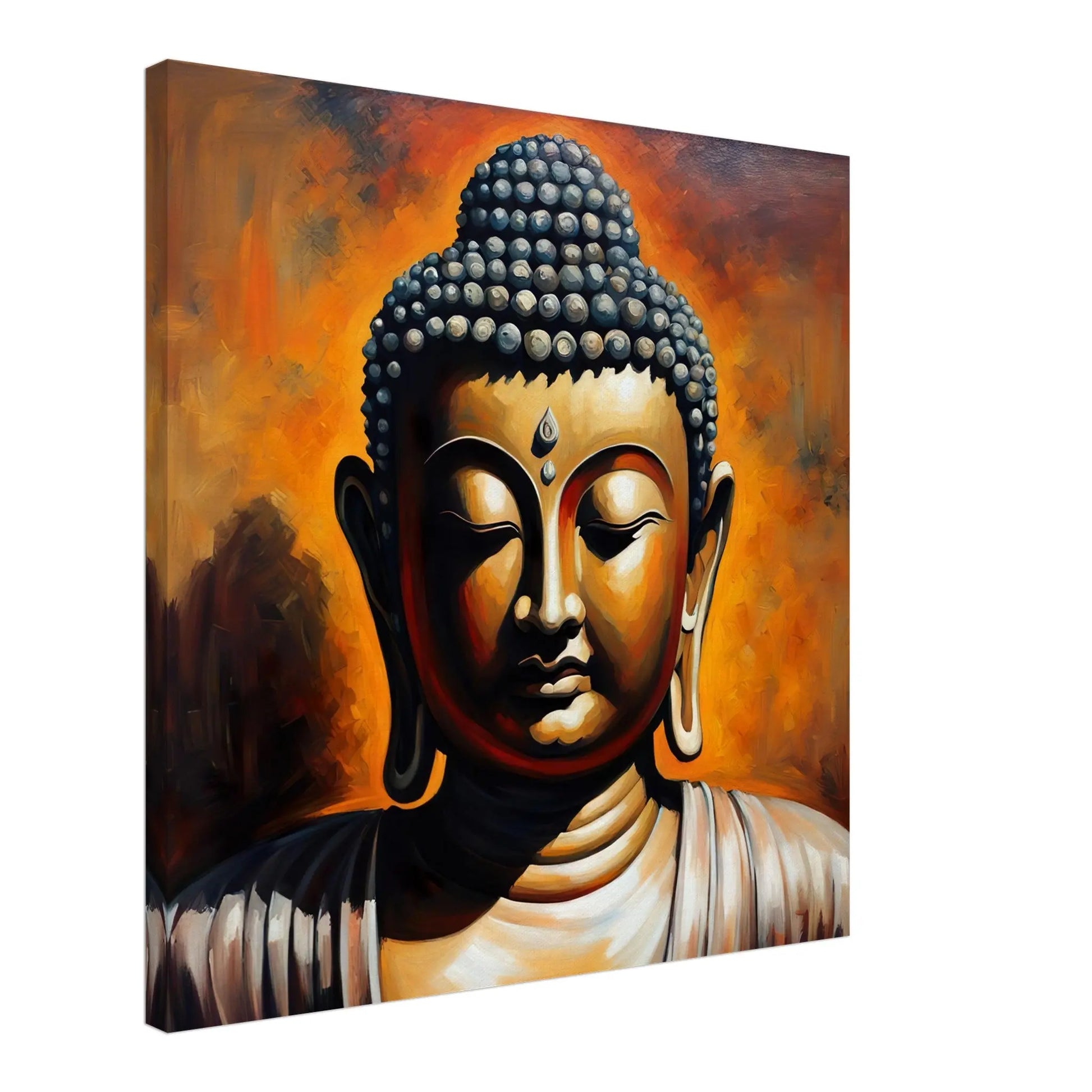 Leinwandbild - Buddha - Malerischer Stil, KI-Kunst, Spirituelle Vielfalt,  - RolConArt