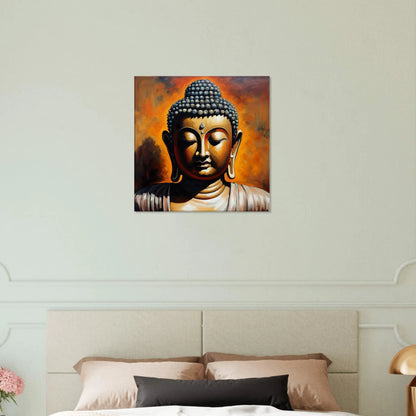 Leinwandbild - Buddha - Malerischer Stil, KI-Kunst, Spirituelle Vielfalt,  - RolConArt