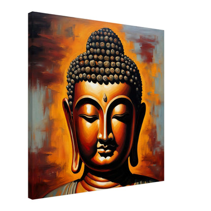 Leinwandbild - Buddha - Malerischer Stil, KI-Kunst, Spirituelle Vielfalt,  - RolConArt