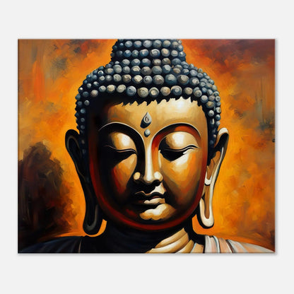 Leinwandbild - Buddha - Malerischer Stil, KI-Kunst, Spirituelle Vielfalt, 50x60-cm-20x24 - RolConArt