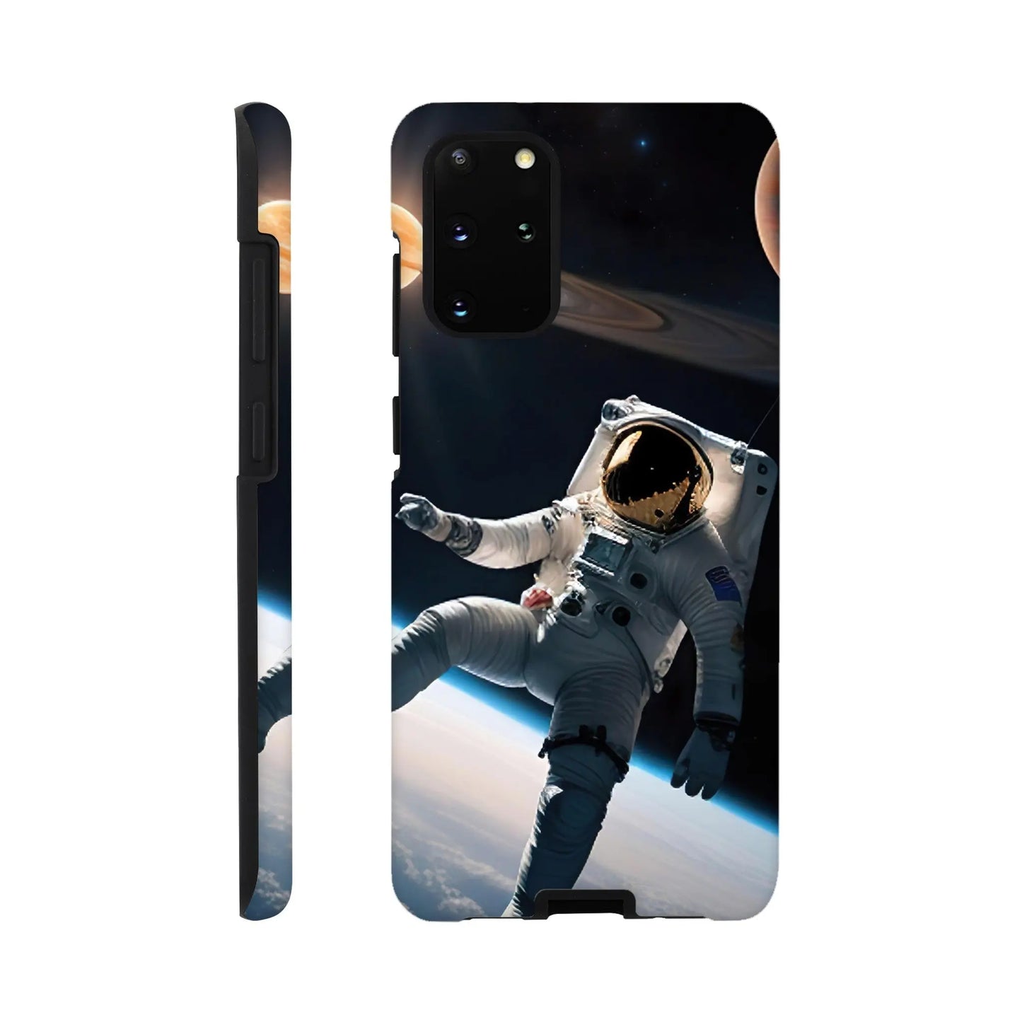 Smartphone-Hülle "Hart" - Astronautenabenteuer - 3D-Stil, KI-Kunst, Sci-Fi, Galaxy-S20-Plus - RolConArt