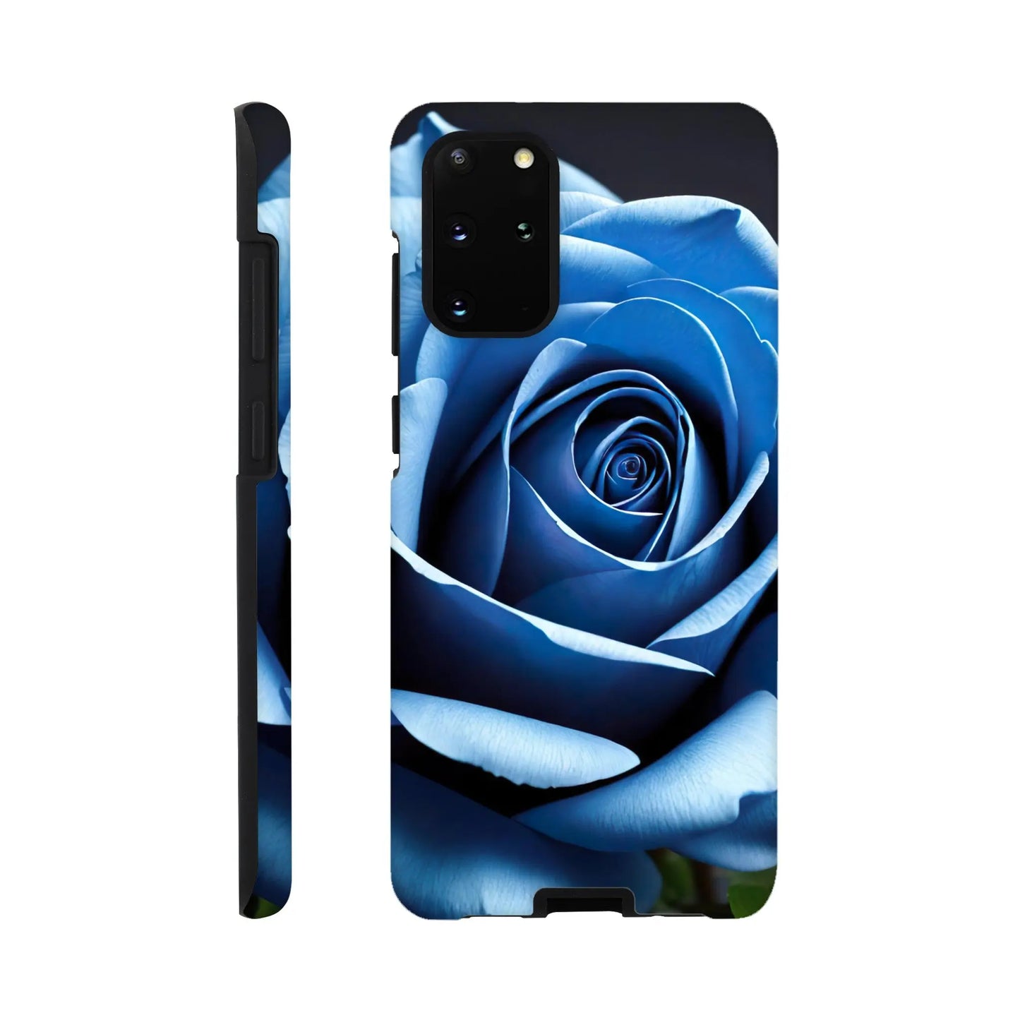 Smartphone-Hülle "Hart" - Blaue Rose - Foto Stil, KI-Kunst, Pflanzen, Galaxy-S20-Plus - RolConArt