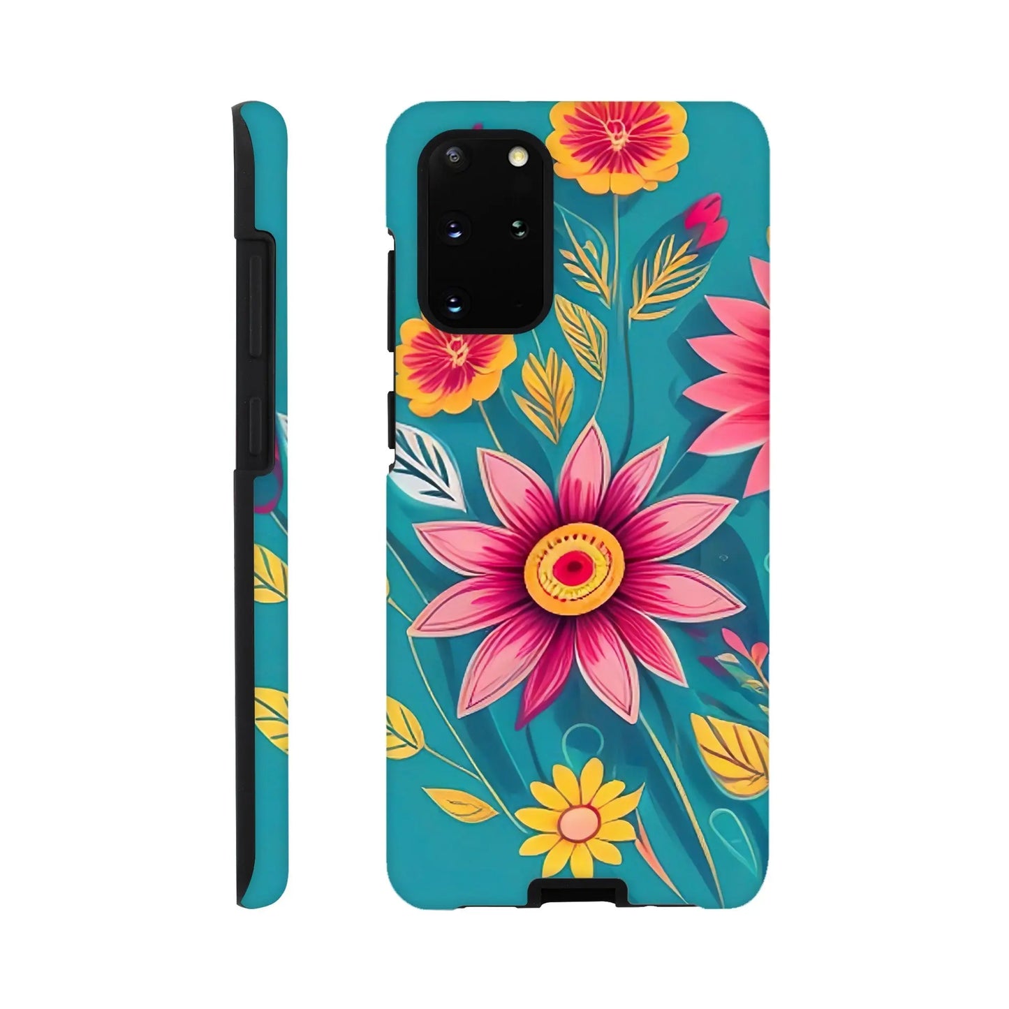 Smartphone-Hülle "Hart" - Blumen Vielfalt - Digitaler Stil, KI-Kunst, Pflanzen, Galaxy-S20-Plus - RolConArt