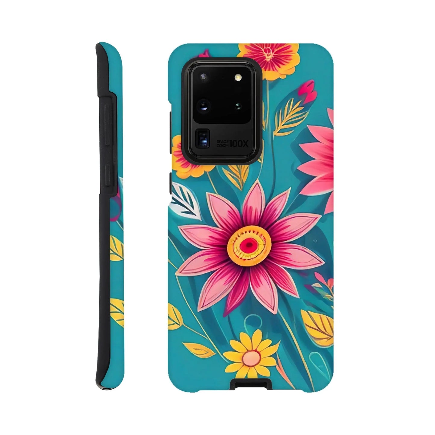 Smartphone-Hülle "Hart" - Blumen Vielfalt - Digitaler Stil, KI-Kunst, Pflanzen, Galaxy-S20-Ultra - RolConArt