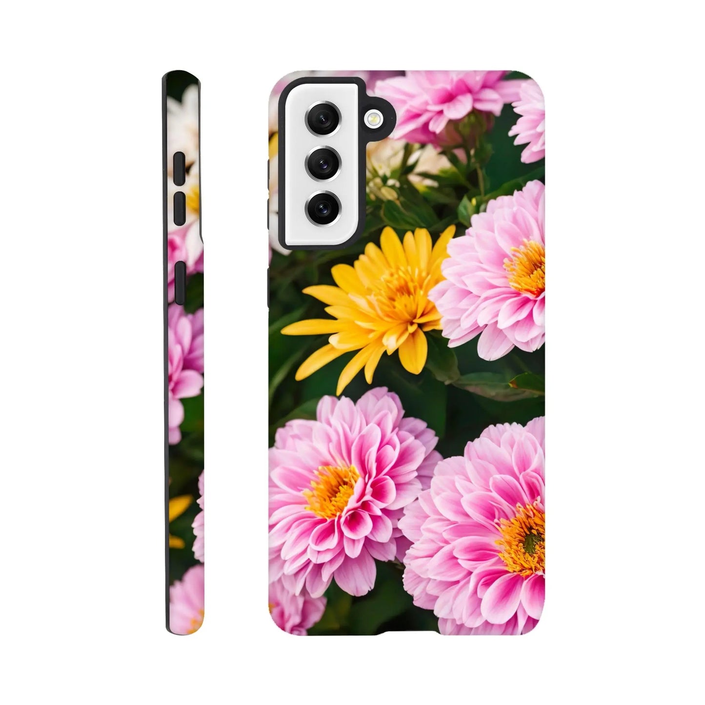 Smartphone-Hülle "Hart" - Blumen Vielfalt - Foto Stil, KI-Kunst, Pflanzen, Galaxy-S21-Plus - RolConArt