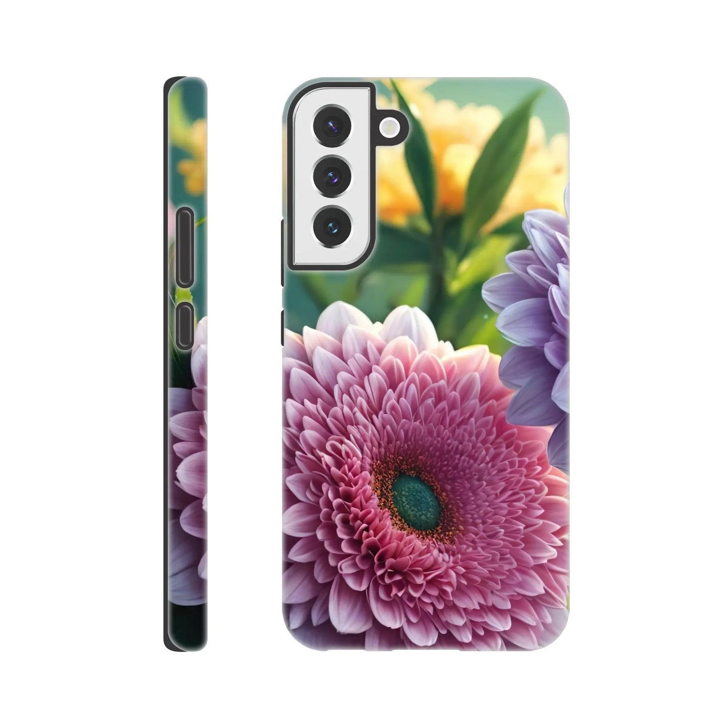 Smartphone-Hülle "Hart" - Blumen Vielfalt - Foto Stil, KI-Kunst, Pflanzen, Galaxy-S22-Plus - RolConArt