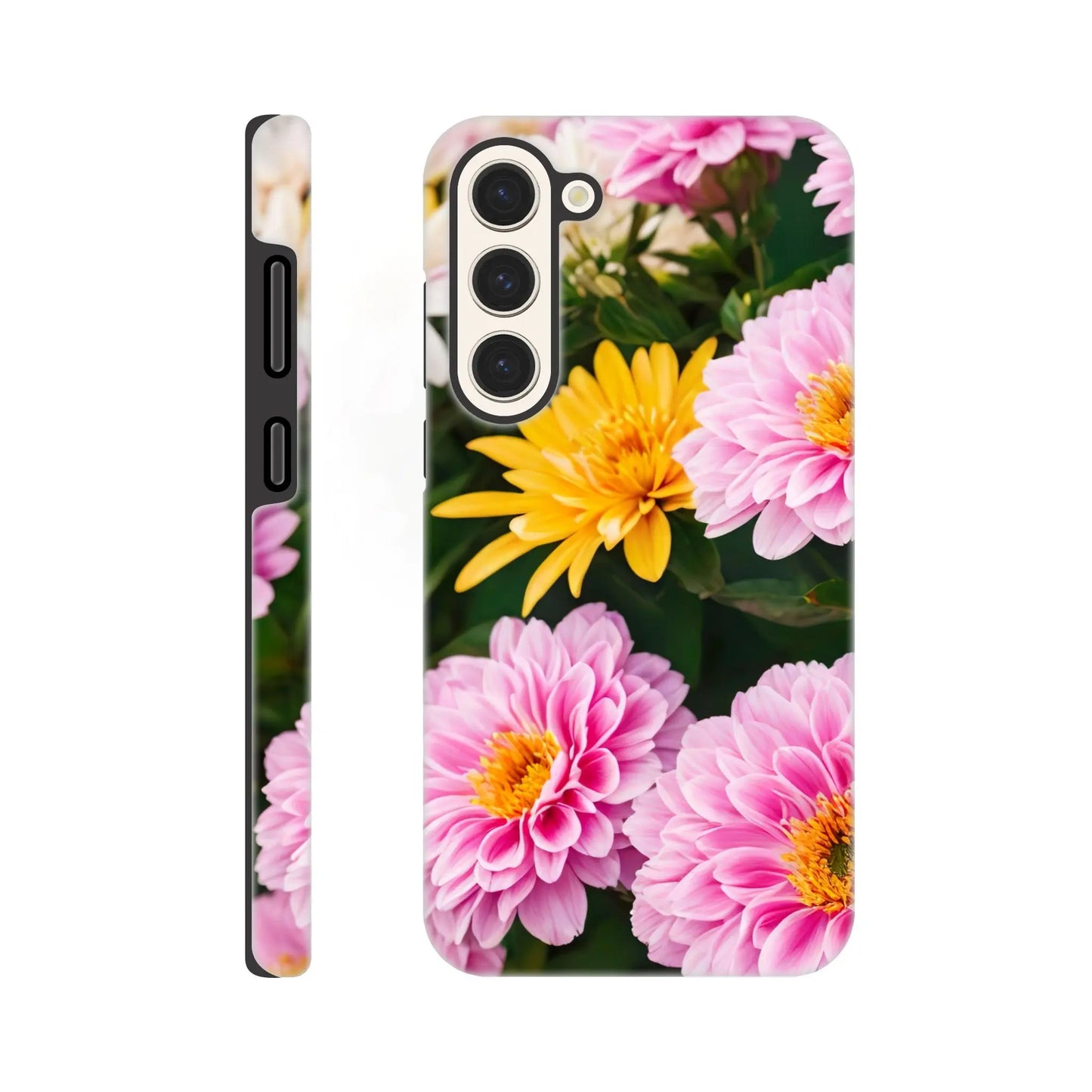 Smartphone-Hülle "Hart" - Blumen Vielfalt - Foto Stil, KI-Kunst, Pflanzen, Galaxy-S23-Plus - RolConArt