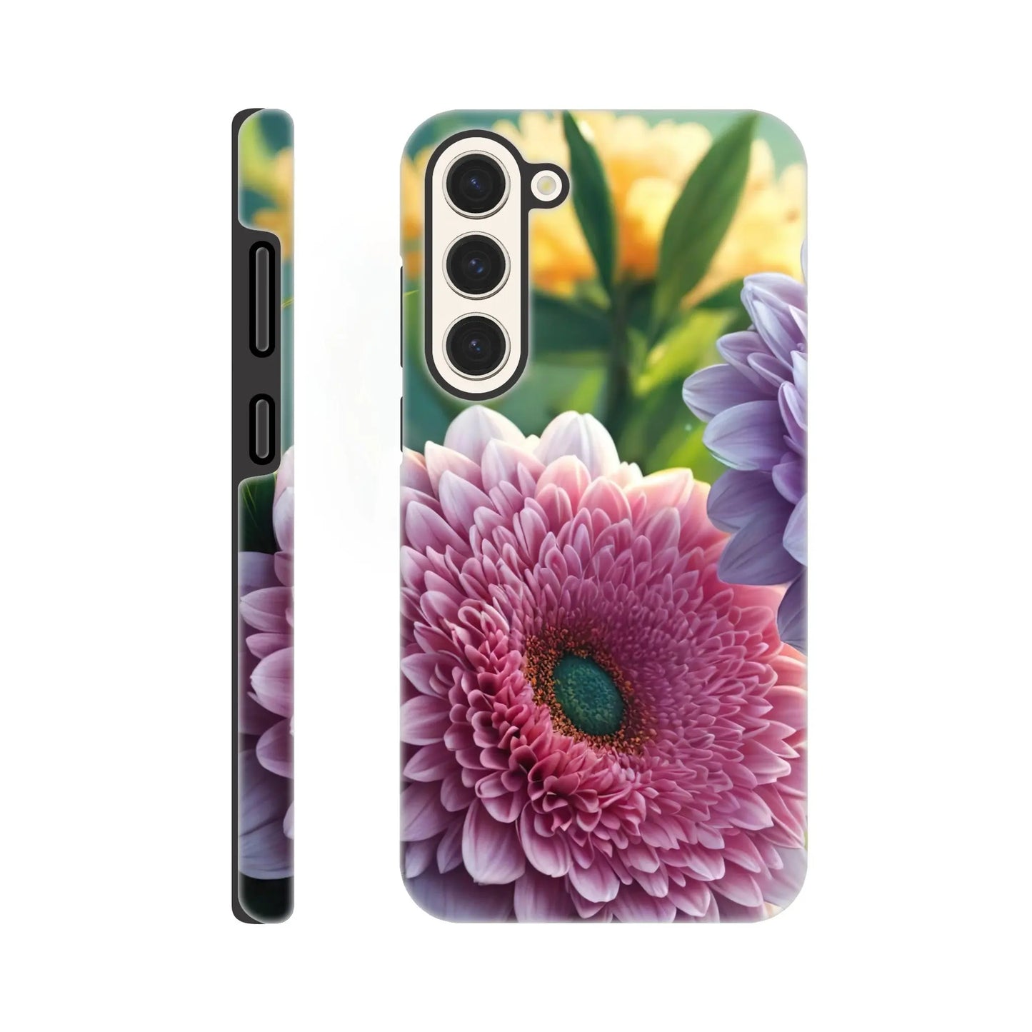 Smartphone-Hülle "Hart" - Blumen Vielfalt - Foto Stil, KI-Kunst, Pflanzen, Galaxy-S23-Plus - RolConArt