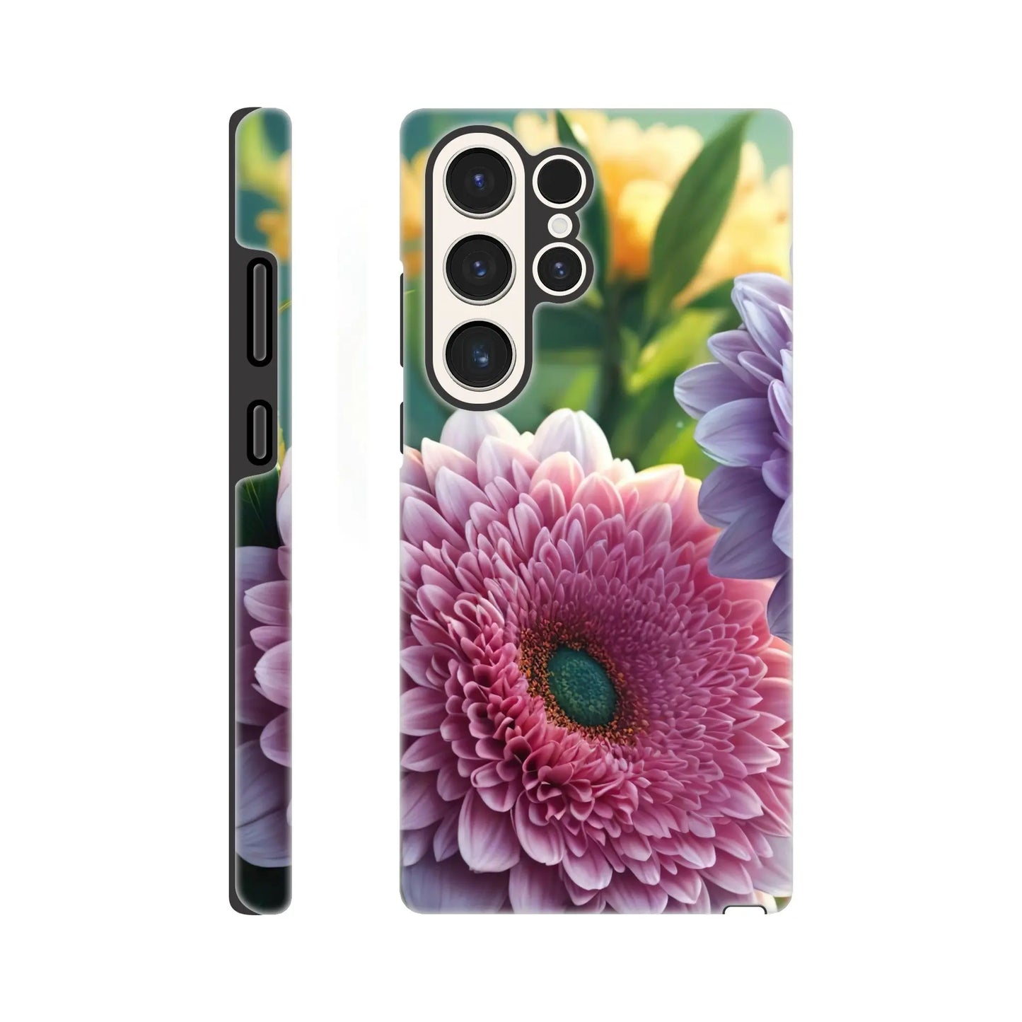 Smartphone-Hülle "Hart" - Blumen Vielfalt - Foto Stil, KI-Kunst, Pflanzen, Galaxy-S23-Ultra - RolConArt