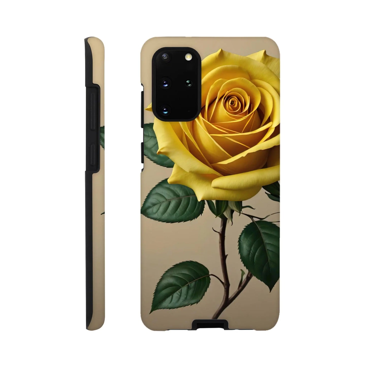 Smartphone-Hülle "Hart" - Gelbe Rose - Foto Stil, KI-Kunst, Pflanzen, Galaxy-S20-Plus - RolConArt