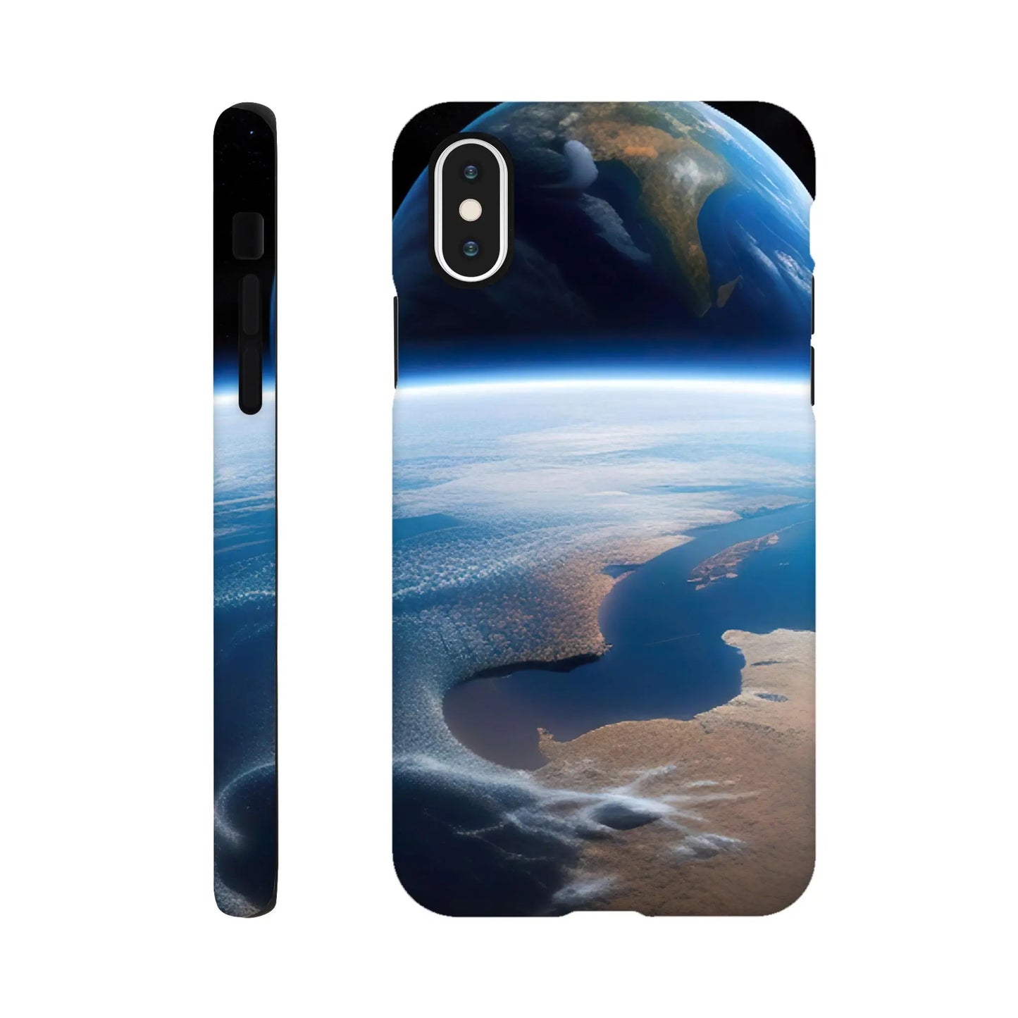 Smartphone-Hülle "Hart" - Jenseits des Horizonts - 3D-Stil, KI-Kunst, Sci-Fi, iPhone-XS - RolConArt