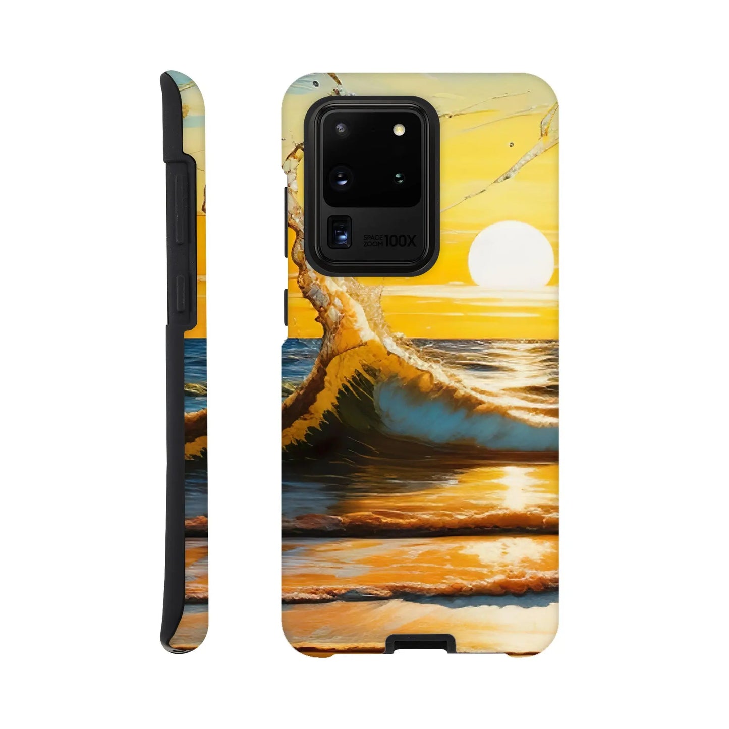 Smartphone-Hülle "Hart" - Kraftvolles Meer - Digitaler Stil, KI-Kunst, Landschaften, Galaxy-S20-Ultra - RolConArt